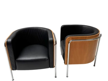 Bauhaus Style S3002 Club Tub Armchairs by Christoph Zschoke for Thonet, 2000s. 2